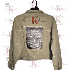A jacket with the name kathleen on it.