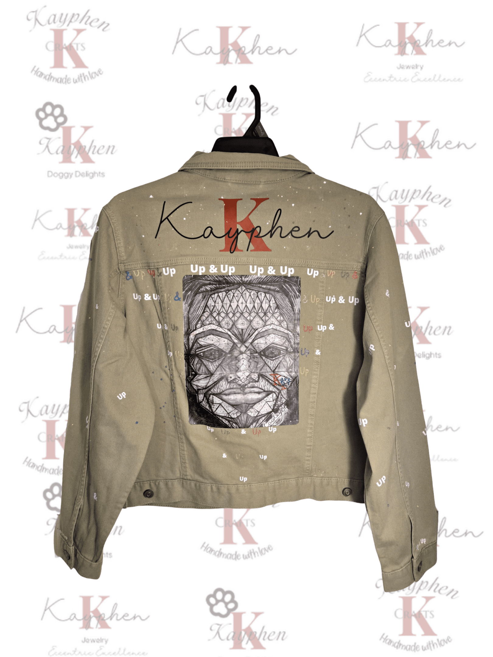 A jacket with the name kathleen on it.