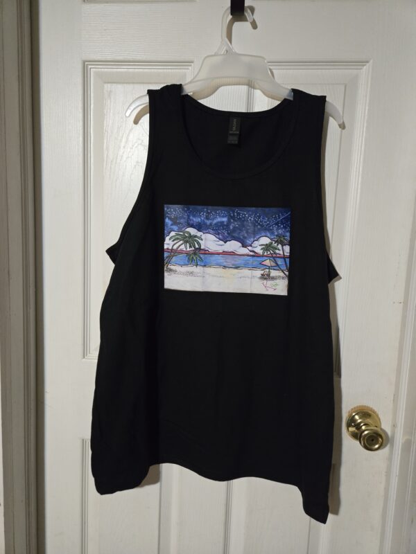 K92 Starry Night Sunset Unisex Tank Top - Image 3