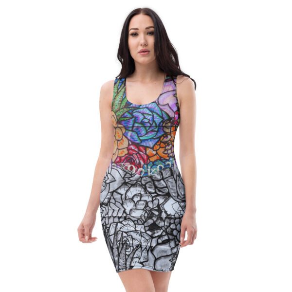 K92 Hybrid Benjamin Bouquet Bodycon dress
