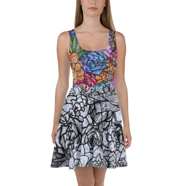 K92 Hybrid Benjamin Bouquet Skater dress