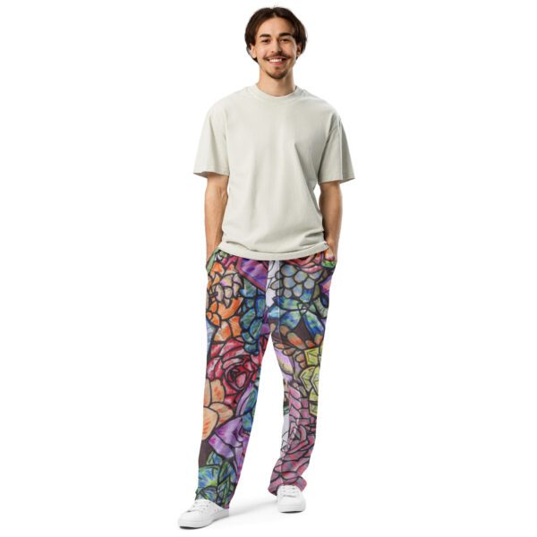 K92 Wide leg original Benjamin Bouquet Sweatpants - Image 3